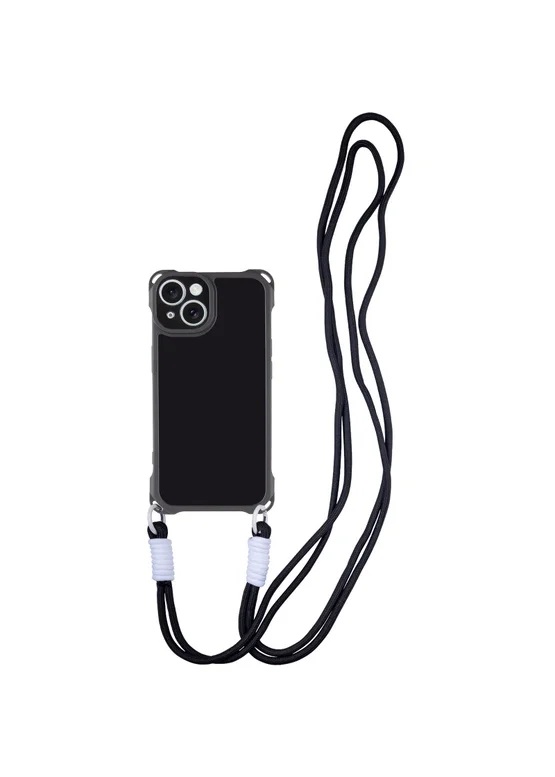Чохол TPU CrossBody with straps для Apple iPhone 13 (6.1") (Black)