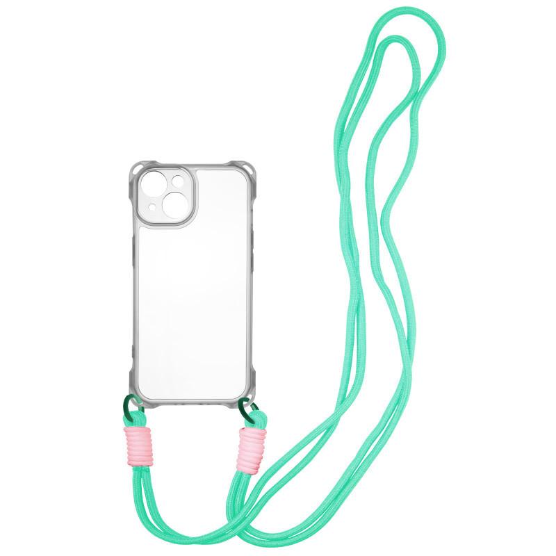 Чохол TPU CrossBody with straps для Apple iPhone 13 (6.1") (Transparent)