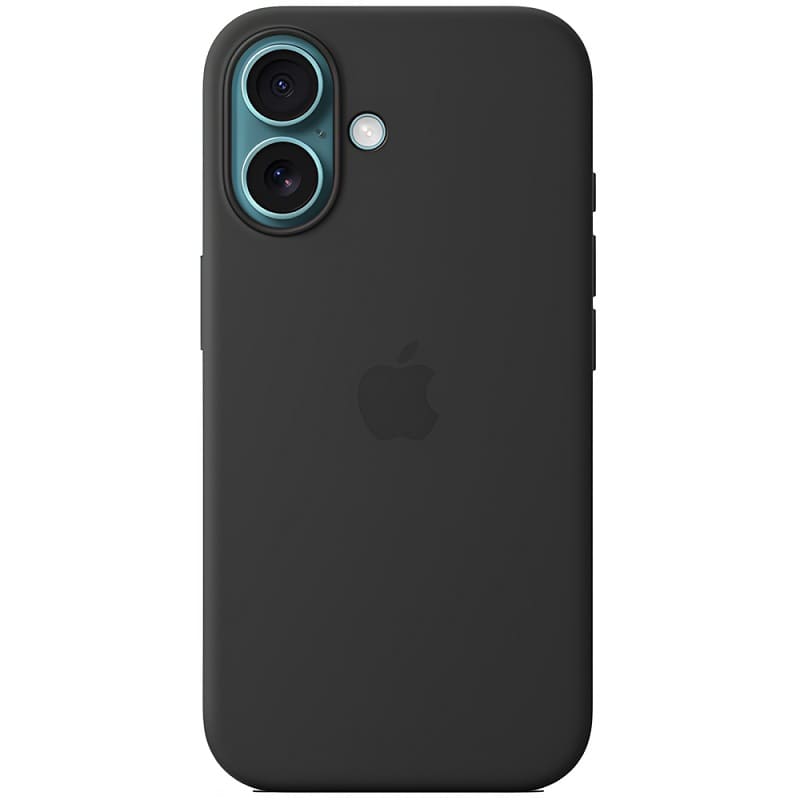 Чохол Silicone Case with MagSafe iPhone 16 plus Black copi