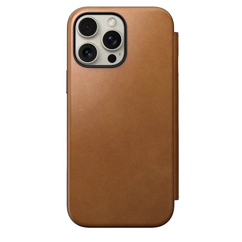 Чохол Nomad Modern Leather Case Folio English Tan for iPhone 16 Pro Max (NM01673385)