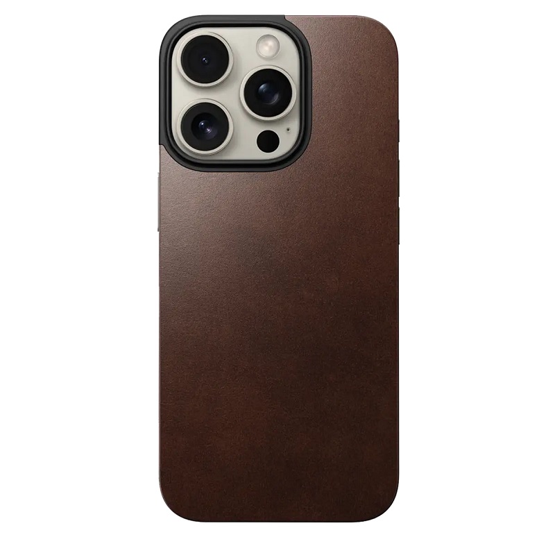 Чехол Nomad Magnetic Leather Rustic Brown Horween for iPhone 16 Pro (NM01362685)