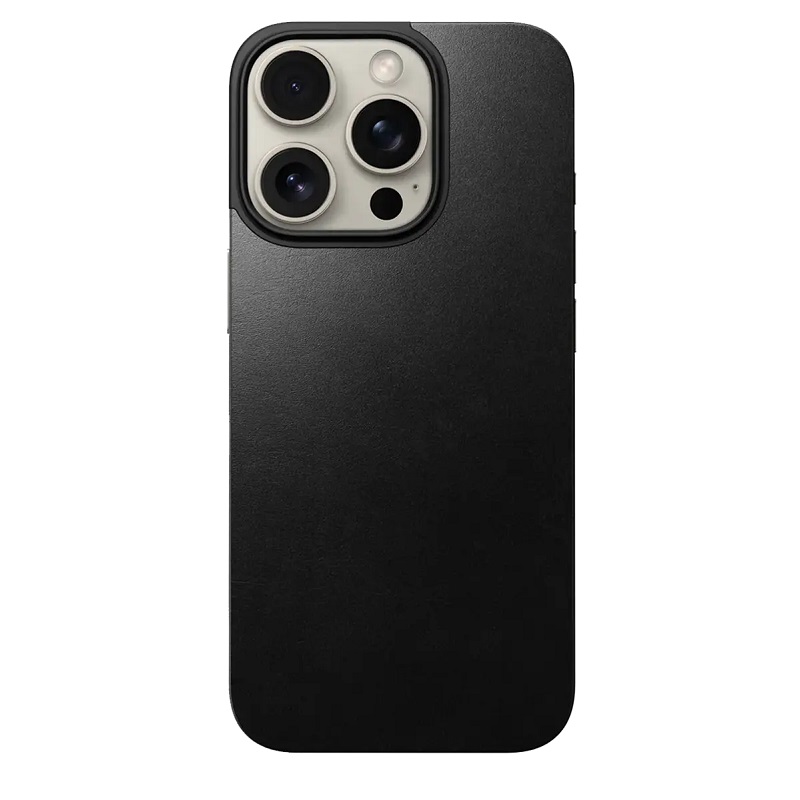 Чехол Nomad Magnetic Leather Black Horween for iPhone 16 Pro (NM01364085)