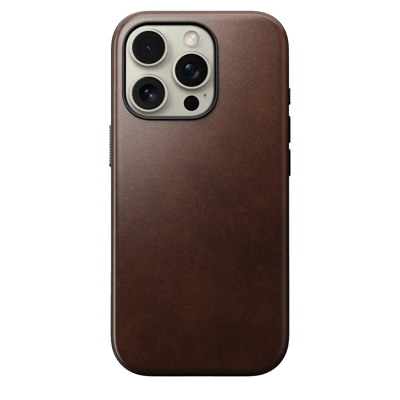 Чохол Nomad Modern Leather Case Rustic Brown Horween for iPhone 16 Pro (NM01858485)