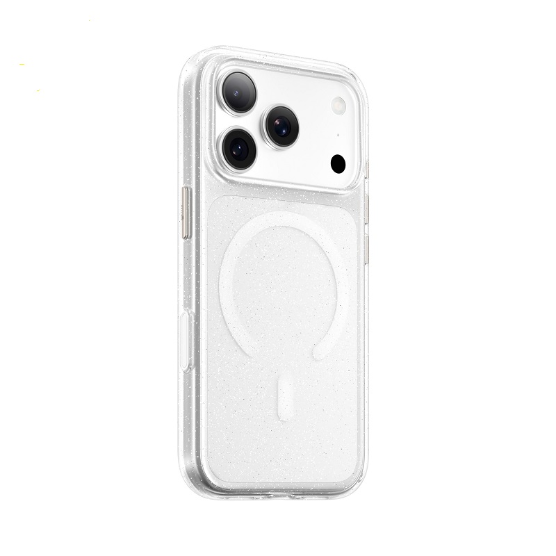 Чохол Blueo для iPhone 17 Pro Max B41 Crystal Pro Drop Resistance With Magnetic Series Glitter Transparent
