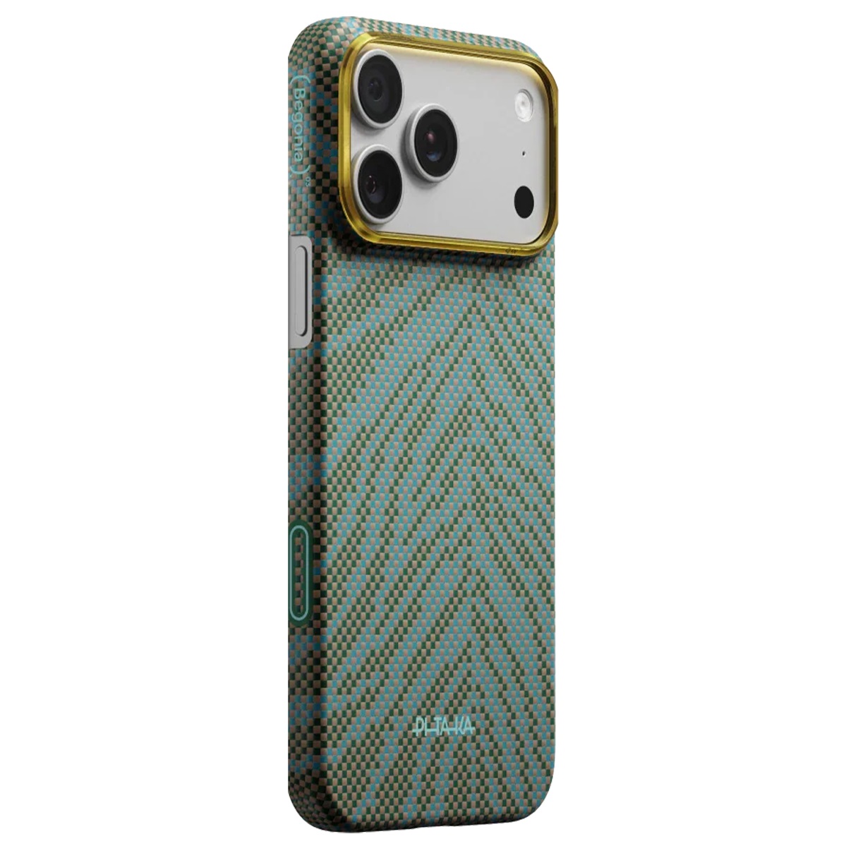 Чехол Pitaka Edge Ultra-Slim Breath of Veins Dive Green for iPhone 17 Pro Max (BV1703PM) - фото 1 Чехол Pitaka Edge Ultra-Slim Breath of Veins Dive Green for iPhone 17 Pro Max (BV1703PM) - фото 1