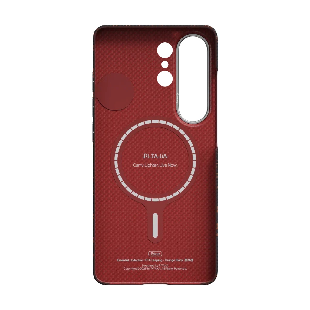 Чохол Pitaka Edge Ultra-Slim Case Monogram Black/Orange for Samsung Galaxy S26 Ultra (KS2602UPTK) - фото 2 Чохол Pitaka Edge Ultra-Slim Case Monogram Black/Orange for Samsung Galaxy S26 Ultra (KS2602UPTK) - фото 2