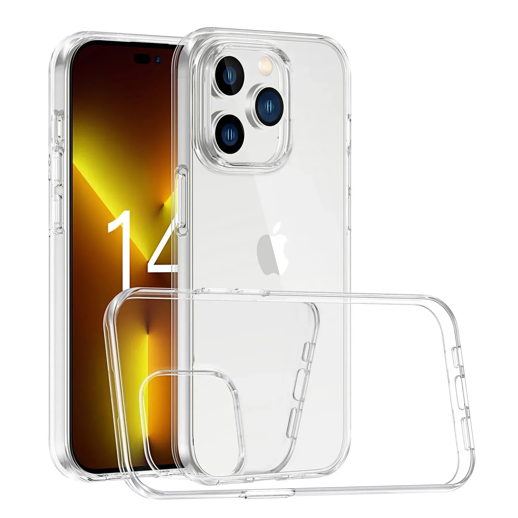 Чохол Mutural Qintou series TPU Case for iPhone 14 Plus Transparent - фото 1 Чохол Mutural Qintou series TPU Case for iPhone 14 Plus Transparent - фото 1