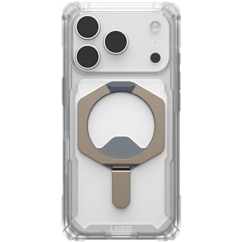Чехол UAG для iPhone 17 Pro Plasma XTE MagSafe Clear/Titanium (114527114G36)