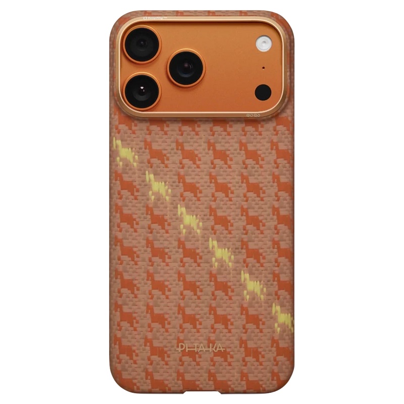 Чохол Pitaka Edge Ultra-Slim Case Happiness Rides Amber for iPhone 17 Pro (HR1701P)