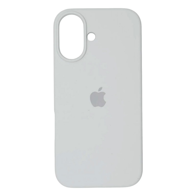 Чехол Silicone Case with MagSafe + Button iPhone 17 White