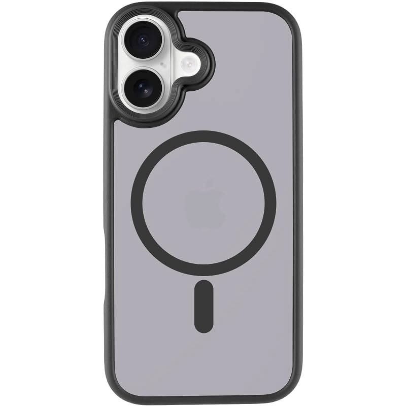 Чохол TPU+PC Metal Buttons with MagSafe iPhone 17 (6.3") (Чорний / Black)