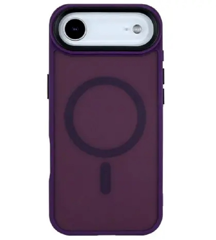 Чохол TPU+PC Metal Buttons with MagSafe iPhone 17 Air (6.5") (Темно-фіолетовий / Dark Purple)