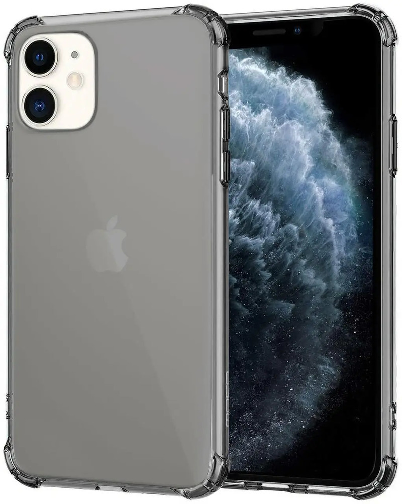 Чjхол iPhone 11 Simple Angle silicone black