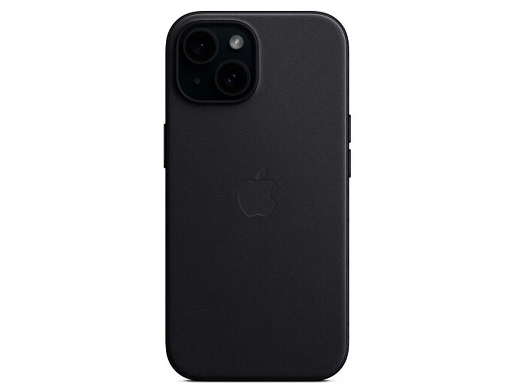 Чехол Leather Case with MagSafe iPhone 15 Black