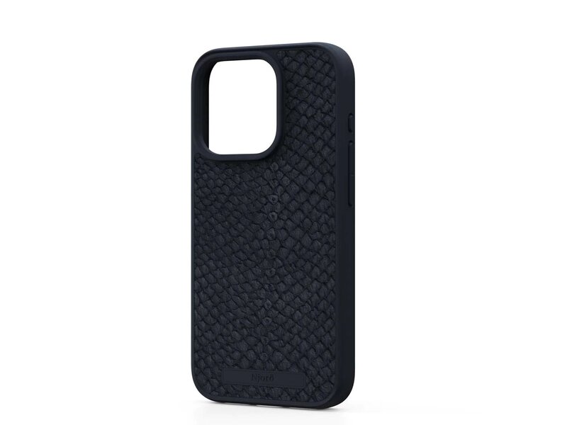 Чехол Njord Salmon Leather MagSafe Case Black for iPhone 15 Pro (NA53SL00)