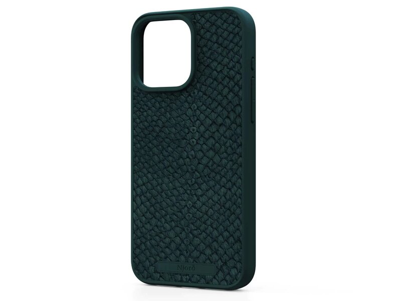 Чохол Njord Salmon Leather MagSafe Case Dark Green for iPhone 15 Pro Max (NA54SL02)