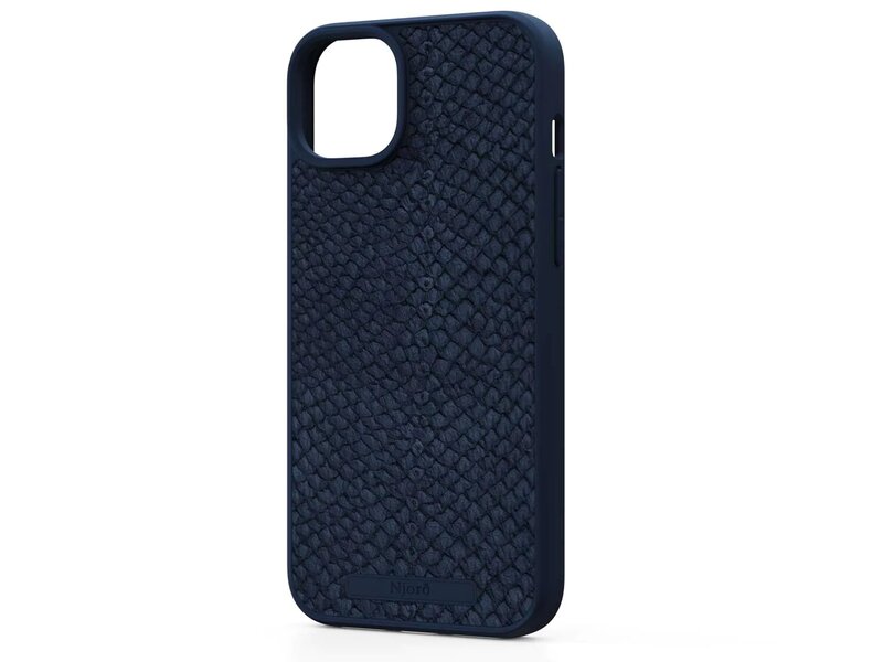 Чехол Njord Salmon Leather MagSafe Case Petrol Blue for iPhone 15 (NA51SL01)