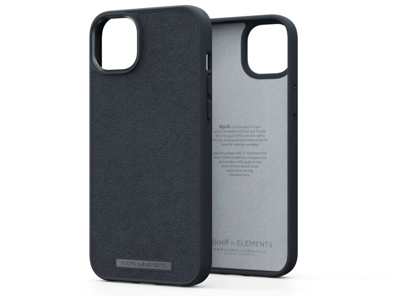 Чехол Njord Suede Comfort+ Case Black for iPhone 14 Plus (NA42CM00)
