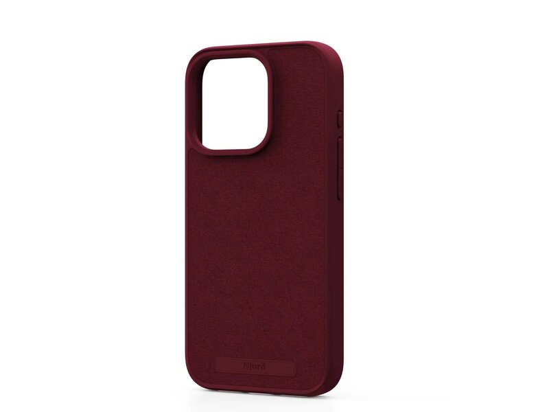 Чехол Njord Suede MagSafe Case Crimson Red for iPhone 15 Pro (NA53SU11)