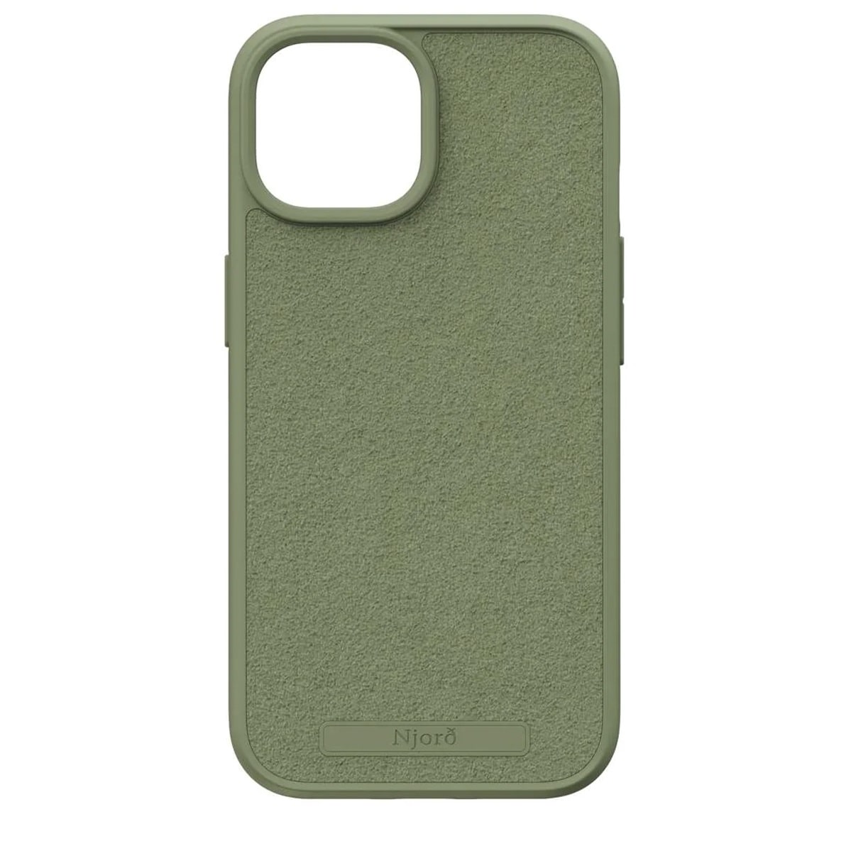 Чехол Njord Suede MagSafe Case Olive for iPhone 15 (NA51SU06)