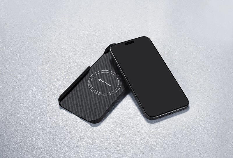 Чехол Pitaka MagEZ Case 4 Twill 1500D Black/Grey for iPhone 15 (KI1501) - фото 1 Чехол Pitaka MagEZ Case 4 Twill 1500D Black/Grey for iPhone 15 (KI1501) - фото 1