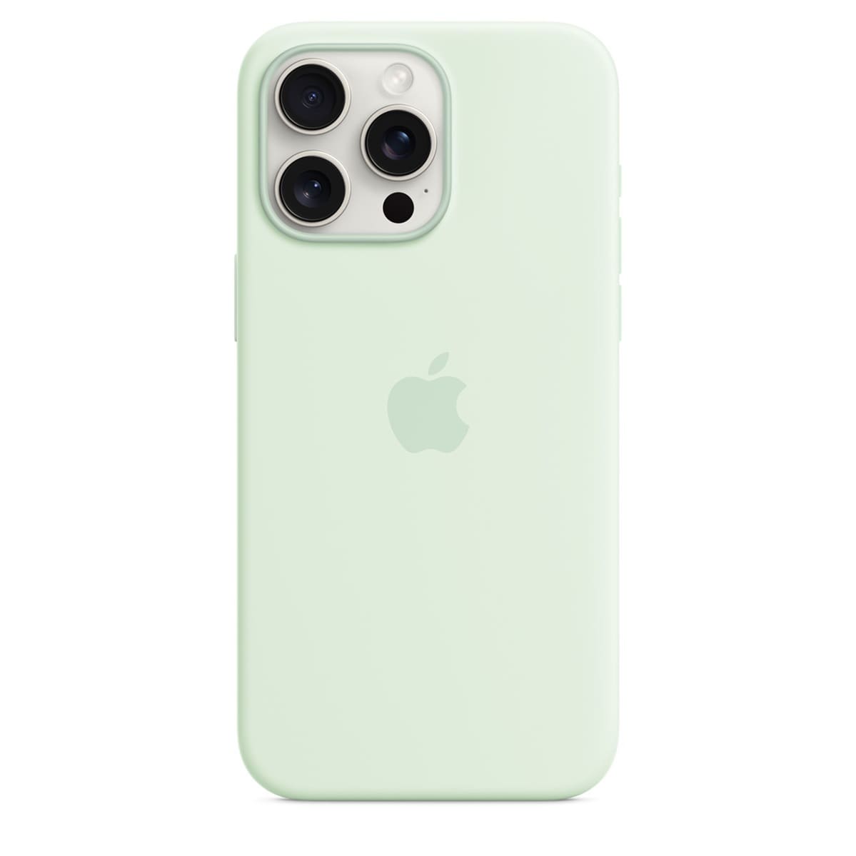 Чохол Silicone Case with MagSafe iPhone 15 Pro Max Soft Mint