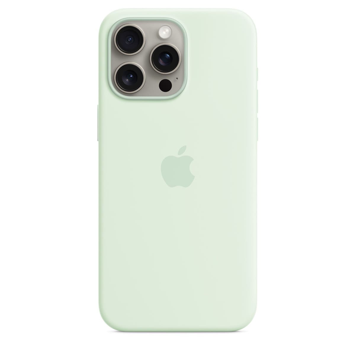 Чохол Silicone Case with MagSafe iPhone 15 Pro Max Soft Mint - фото 1