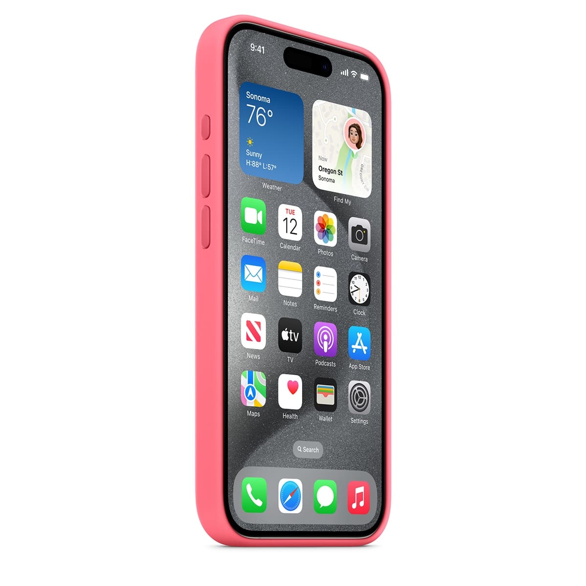 Чохол Silicone Case with MagSafe iPhone 15 Pro Pink - фото 2