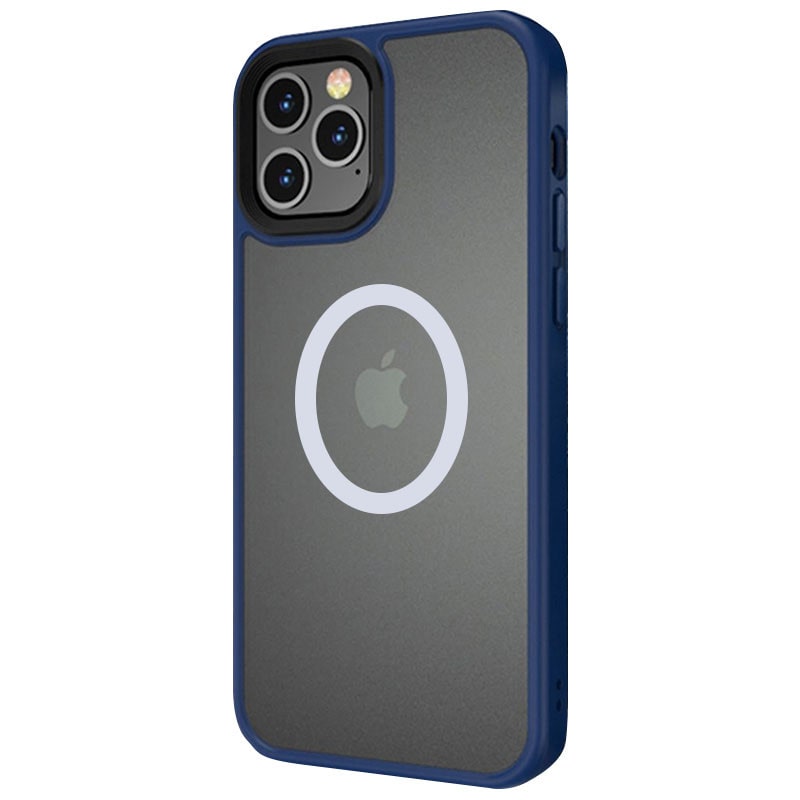 Чохол TPU+PC Metal Buttons with MagSafe 13 Pro (6.1") - blue