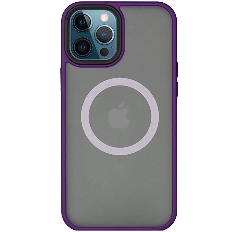 Чохол TPU+PC Metal Buttons with MagSafe iPhone 13 (6.1") - purple