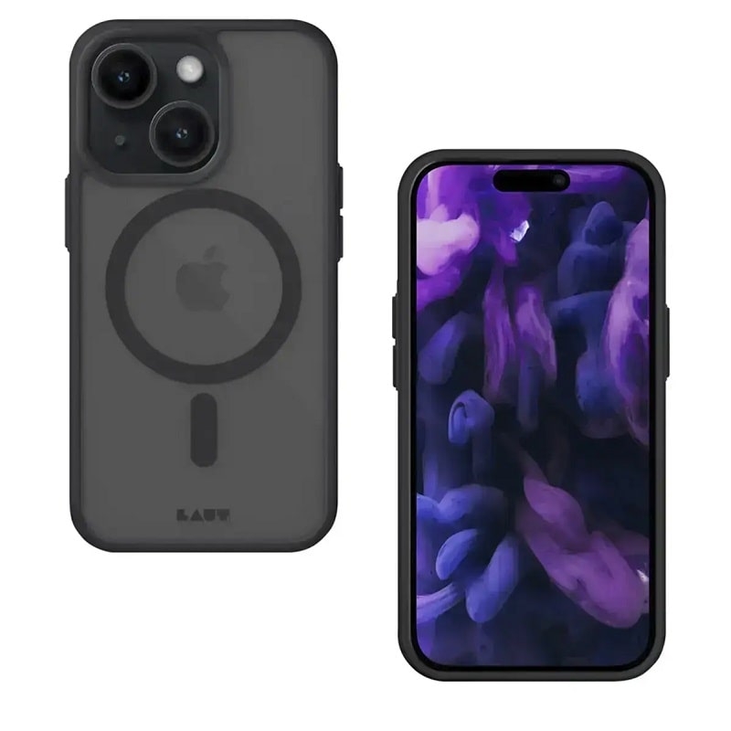 Чехол LAUT HUEX PROTECT case with MagSafe for iPhone 15 - Black (L_IP23A_HPT_BK)