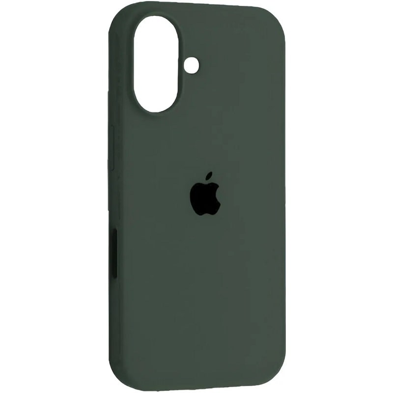 Чохол Silicone Case Full Protective (AA) для Apple iPhone 16 (6.1") (Зелений / Cyprus Green) + скло в подарунок