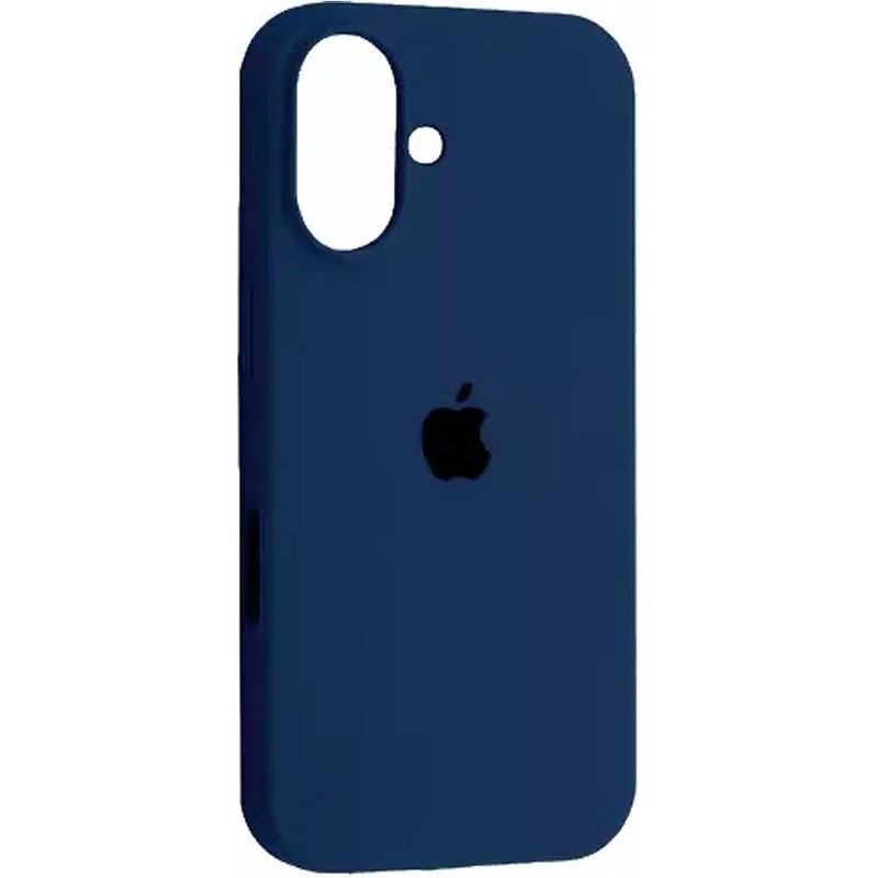 Чохол Silicone Case Full Protective (AA) для Apple iPhone 16 (6.1") (Синій / Deep navy) + скло в подарунок