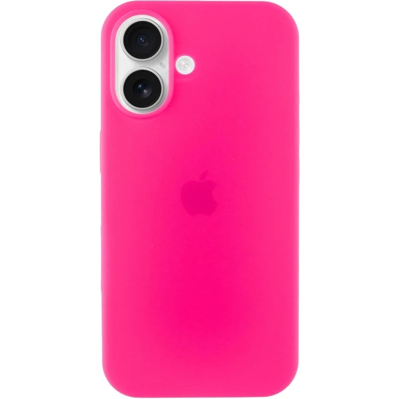 Чохол Silicone Case Full Protective (AA) для Apple iPhone 16 (6.1") (Рожевий / Barbie pink) + скло в подарунок
