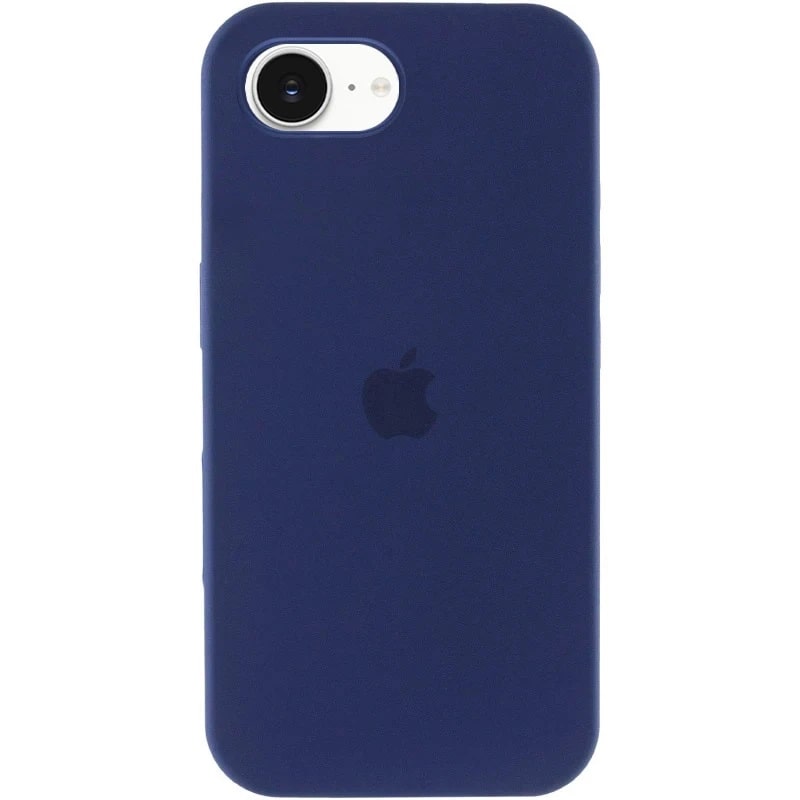 Чохол Silicone Case Full Protective (AA) для Apple iPhone 16e (6.1") (Синій / Deep navy) + скло в подарунок
