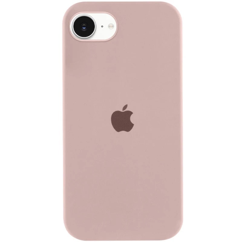 Чохол Silicone Case Full Protective (AA) для Apple iPhone 16e (6.1") (Рожевий / Pink Sand) + скло в подарунок