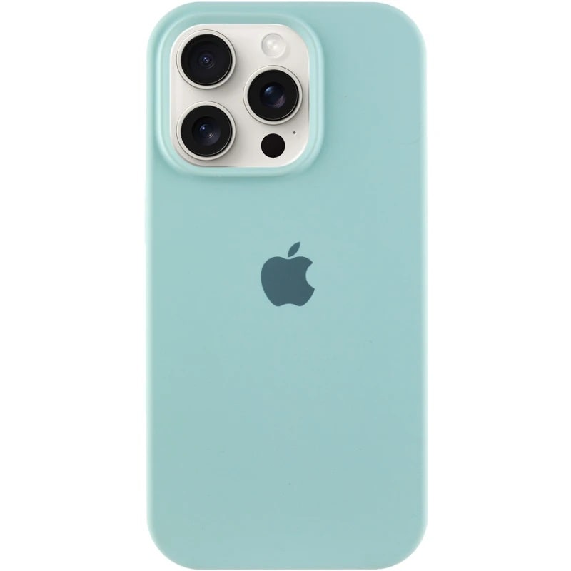 Чохол Silicone Case Full Protective (AA) для Apple iPhone 16 Pro Max (6.9") (Бірюзовий / Beryl) + скло в подарунок