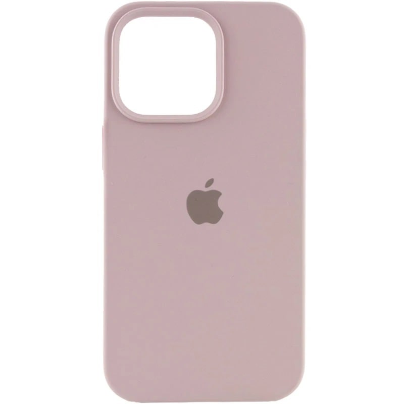 Чехол Silicone Case Full Protective (AA) для Apple iPhone 16 Pro (6.3") (Серый/Lavender) + стекло в подарок