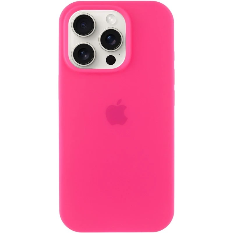 Чохол Silicone Case Full Protective (AA) для Apple iPhone 16 Pro Max (6.9") (Рожевий / Barbie pink) + скло в подарунок