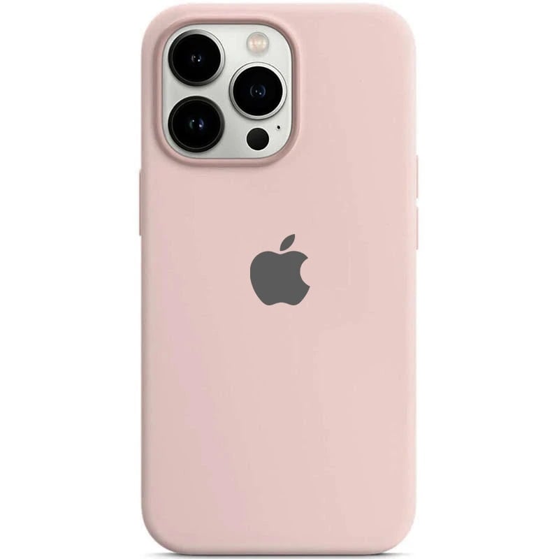 Чехол Silicone Case Full Protective (AA) для Apple iPhone 16 Pro (6.3") (Розовый/Chalk Pink) + стекло в подарок