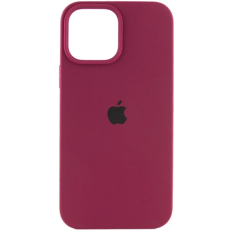 Чехол Silicone Case Full Protective (AA) для Apple iPhone 16 Pro Max (6.9") (Бордовый/Maroon) + стекло в подарок