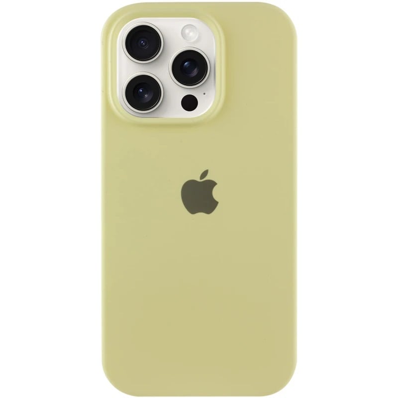 Чохол Silicone Case Full Protective (AA) для Apple iPhone 16 Pro Max (6.9") (Жовтий / Mellow Yellow) + скло в подарунок