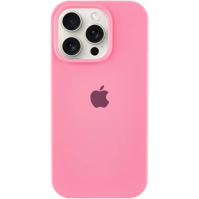Чехол Silicone Case Full Protective (AA) для Apple iPhone 16 Pro Max (6.9") (Розовый/Pink) + стекло в подарок