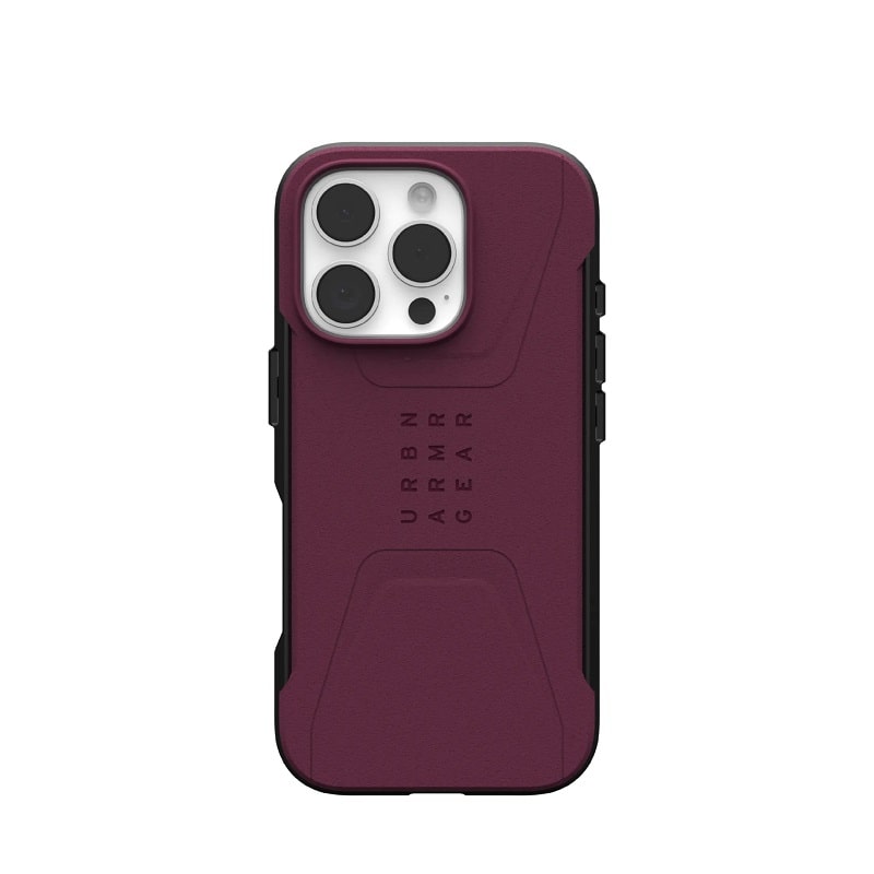 Чехол UAG для iPhone 16 Pro, Civilian Magsafe, Bordeaux (114444119049)