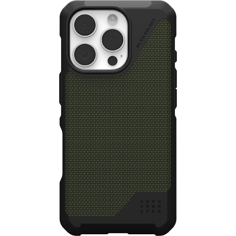 Чохол UAG для iPhone 16 Pro, Metropolis LT Magsafe, Kevlar Olive (114452113972)