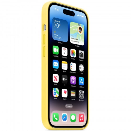 Чохол Silicone Case with MagSafe iPhone 14 Pro Canary Yellow - фото 2