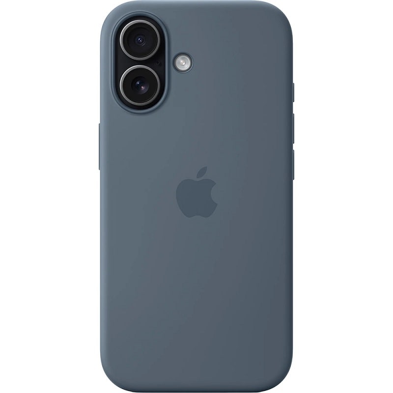 Чохол Silicone Case with MagSafe + Button iPhone 17 Pro Anchor blue