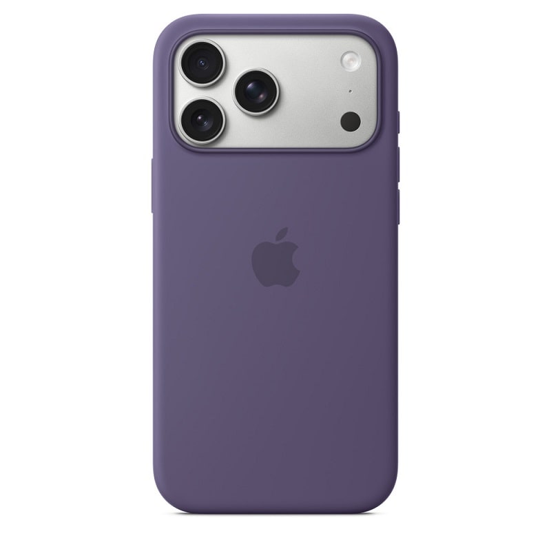 Чохол Silicone Case with MagSafe + Button iPhone 17 Pro Max Purple Fog