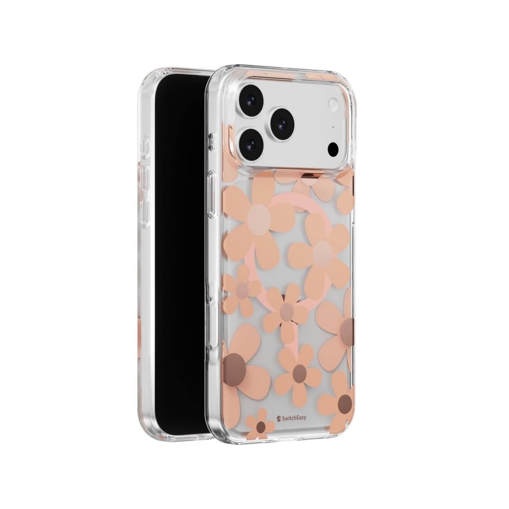 Чохол SwitchEasy Fleur M 3D Pattern Case with MagSafe for iPhone 17 Pro, Rose - фото 1