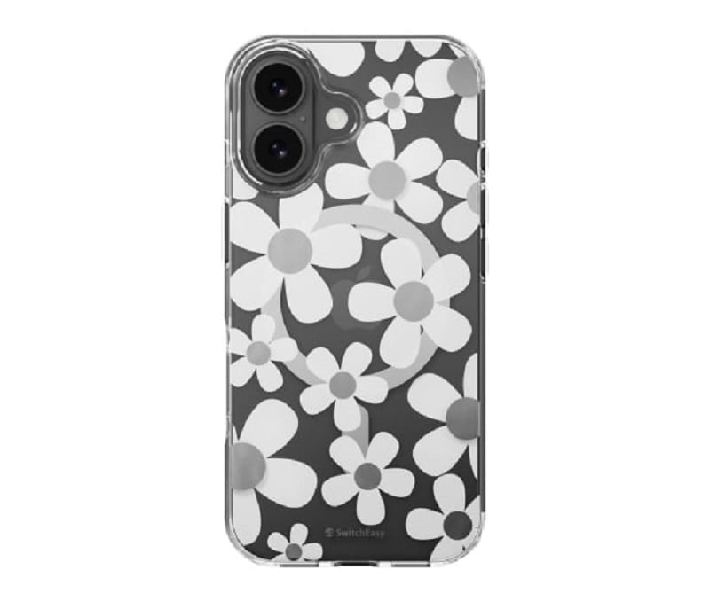 Чохол SwitchEasy Fleur M 3D Pattern Case with MagSafe for iPhone 17, White